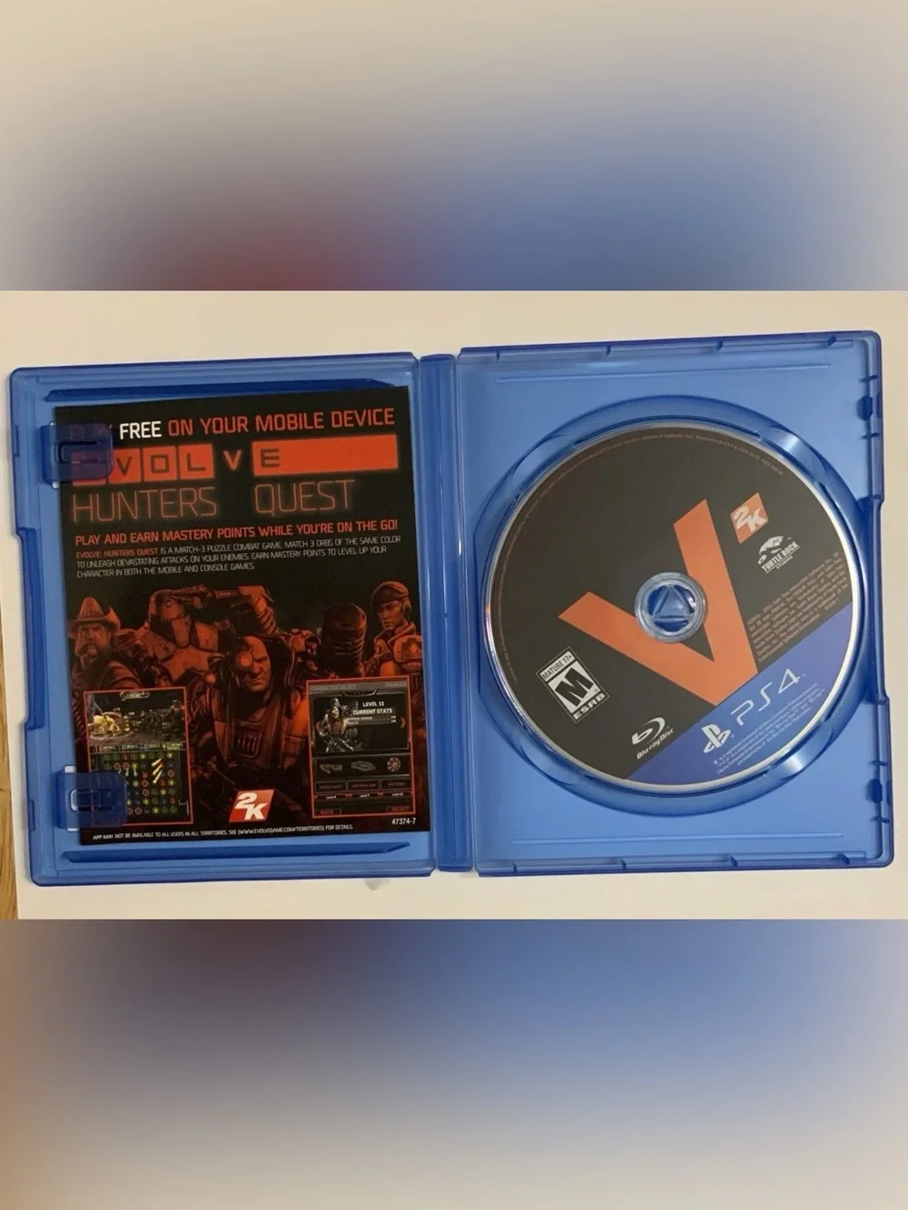 Evolve PS4 PlayStation 4 Video Game 2K Turtle Rock Studios